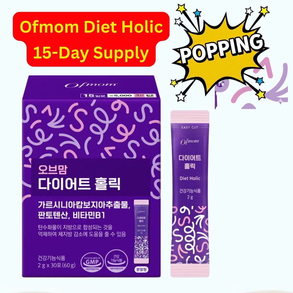 [Ofmom] Diet Holic Garcinia Cambogia HCA Stick Powder Fornecimento Para 15 Dias 2g x 30 | Textura Popping Sabor Toranja