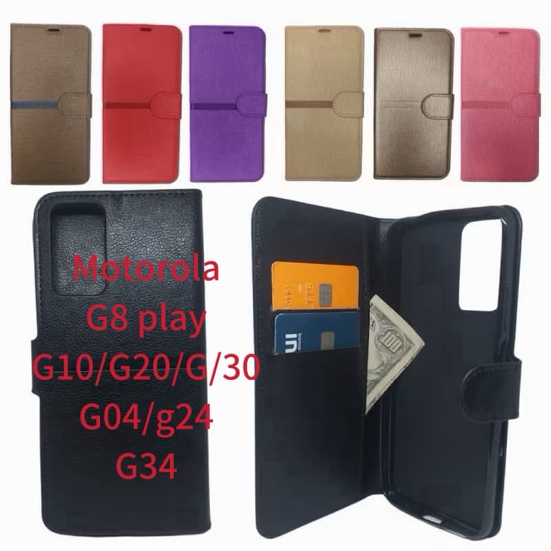 Capa Capinha Carteira Flip Cover Motorola G8 play-G10/G20/G30/G04/G24/G34