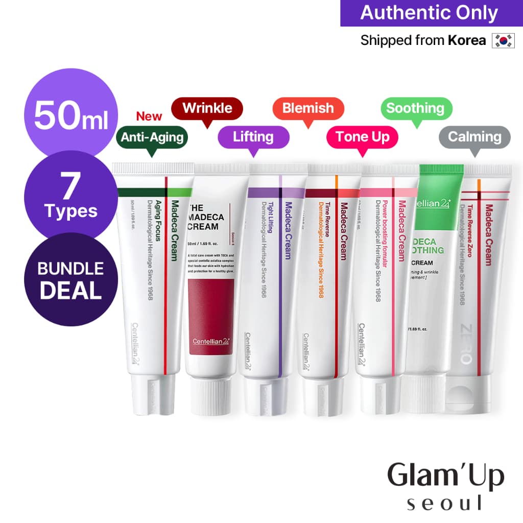 [Centellian24] Creme Madeca 50ml (8 Tipos) Temporada 8 Foco De Envelhecimento , Tempo Reverso , Levantamento Apertado , Reforço De Energia , Gel Calmante , PDRN