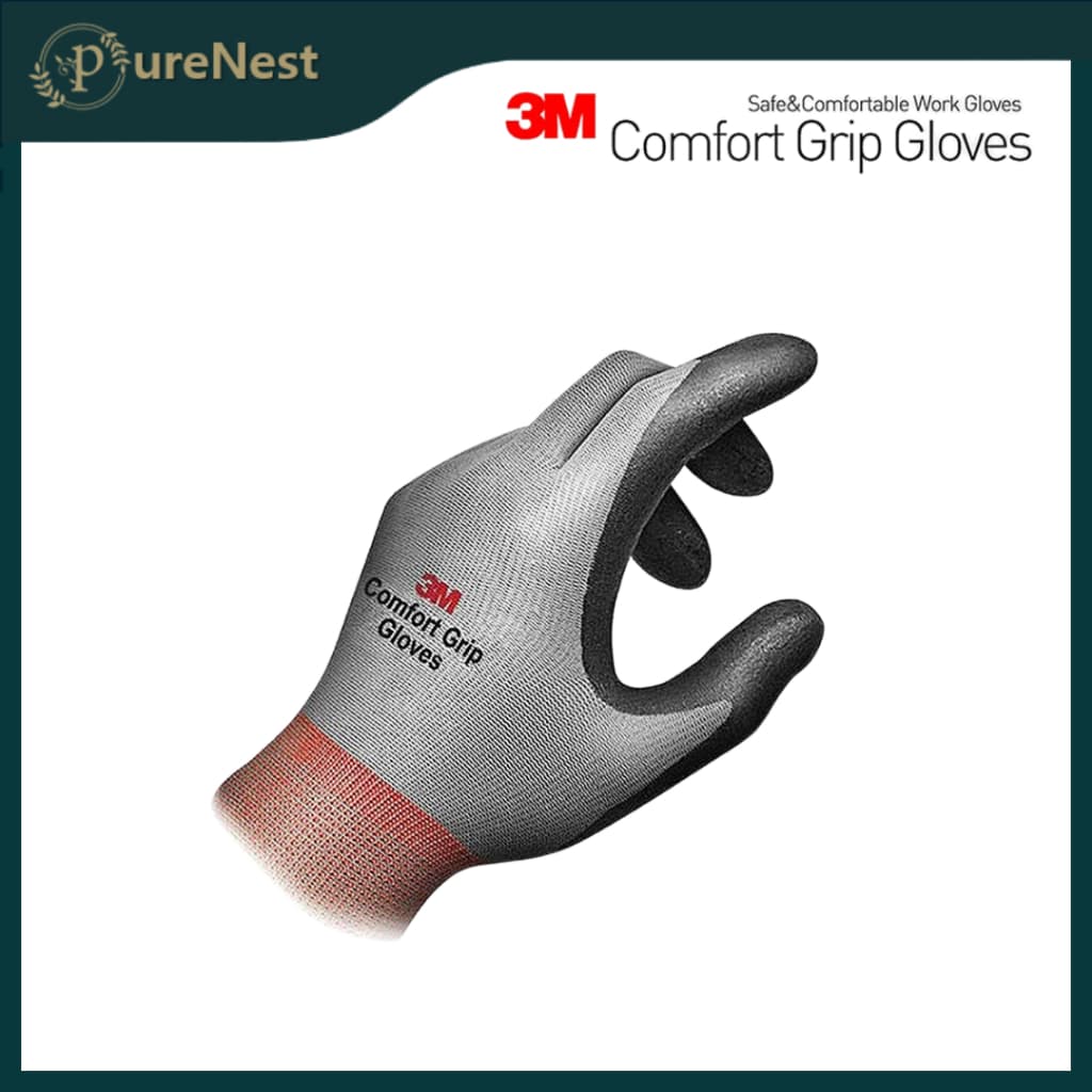 [3M] Luvas de Trabalho Comfort Grip – Luvas de Segurança para Jardinagem, Mecânica e Construção, Kit com 1 a 3 Pares
