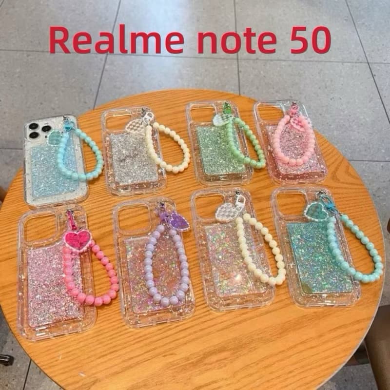 Capa capinha-realme note 50 /realme C53 Acrilico Anti Impacto com corrente