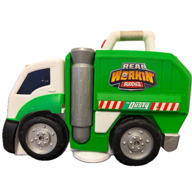 Caminhão de Lixo Infantil Mr. Dusty Real Workin’ Buddies Usado Funcionando