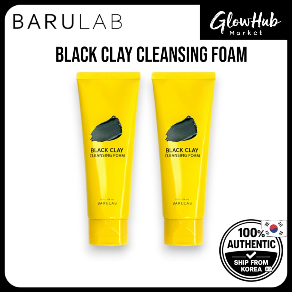 Espuma De Limpeza Barulab Black Clay 100ml – Cuidado De Poros |
