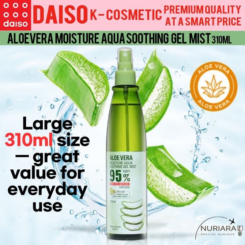 [KWAILNARA] Aloe Vera Moisture Aqua Calmante Gel Névoa 310ml/De Para Rosto E Corpo Spray Hidratantealoe Refrescantenatur