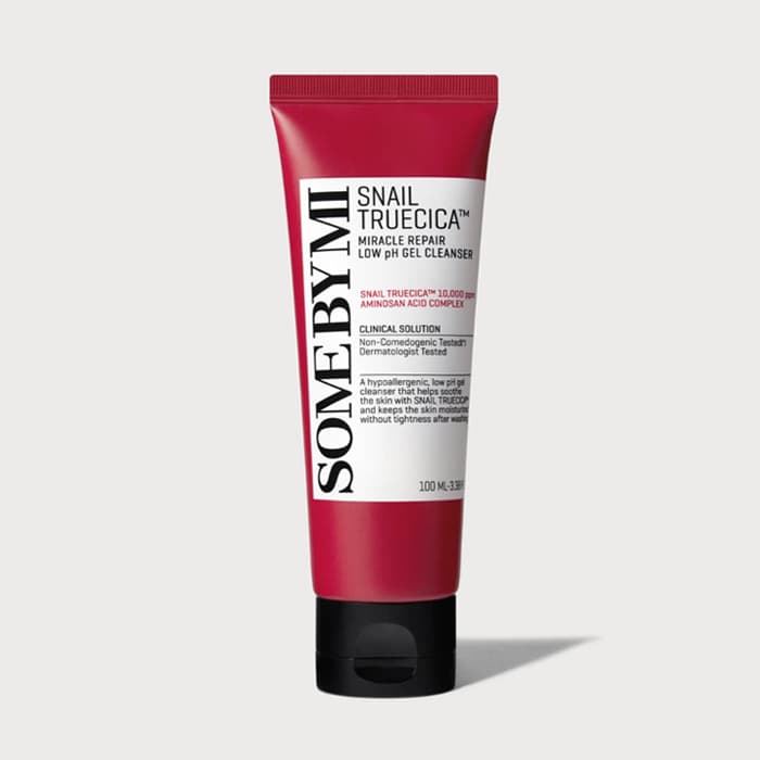 [SOME BY MI] Snail Truecica Miracle Repair Gel De Limpeza Balanceado Com pH 100ml | Limpador Facial Suave E Calmante Cui