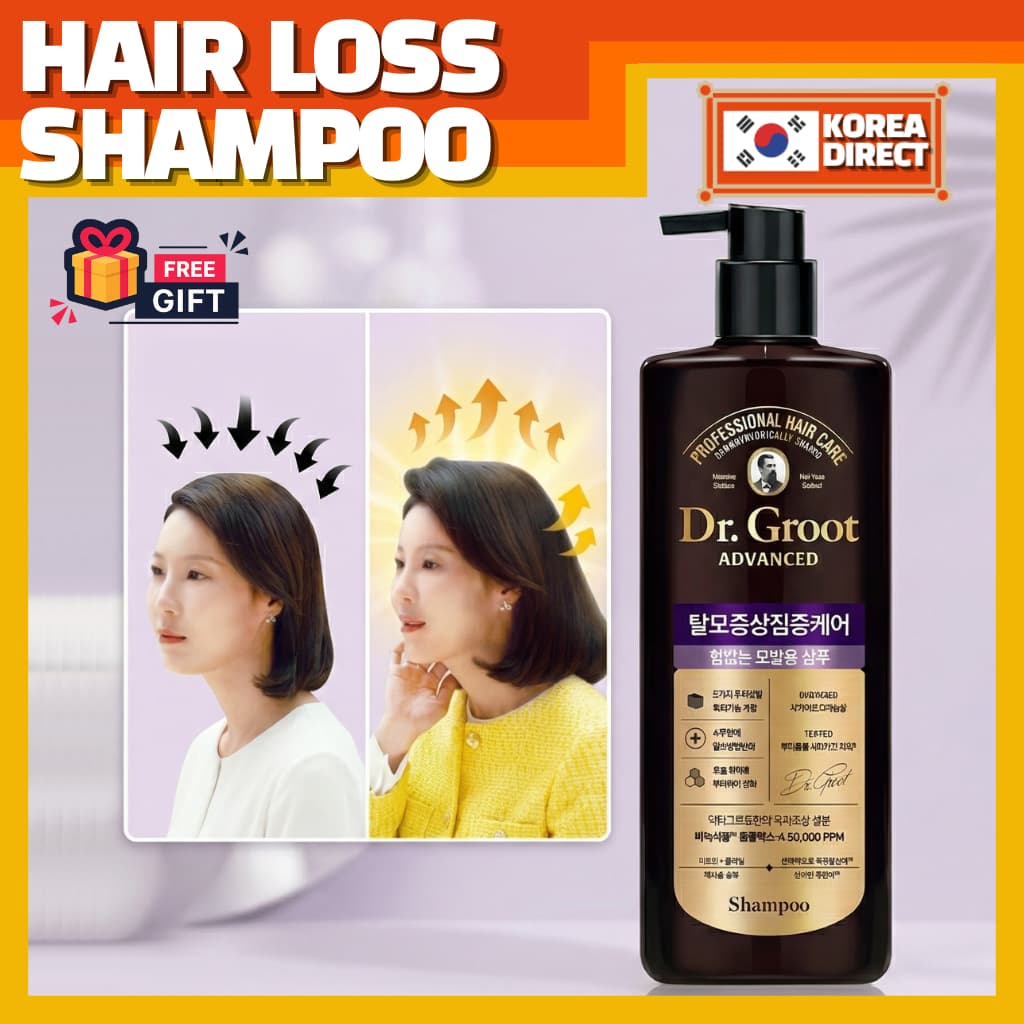 [Fabricado Na Coreia] Dr . Groot Advanced Hair Loss Care Shampoo 700ml Cuidados Com O Couro Cabeludo Volumizando Suaveme
