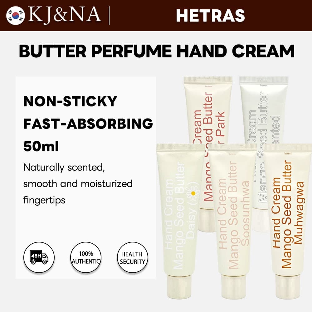 [hetras] Creme De Mãos Perfumado Com Manteiga De Semente De Manga 50ml