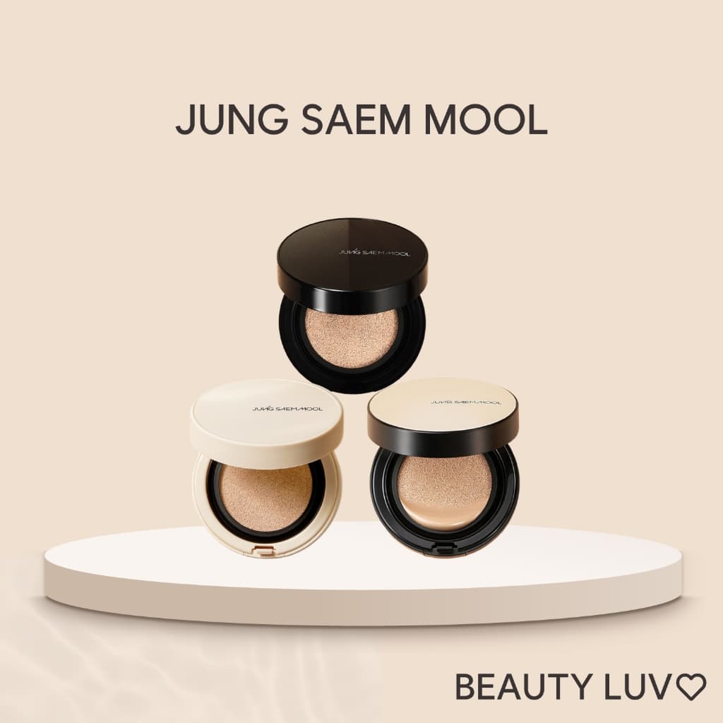 [JUNG SAEM MOOL] Essential Skin Nuder Cushion / Long Wear Cushion / Cover Layer Cushion 14g (Main Case / Refill) | Natural Glow, Long-lasting Wear, High Coverage, Korean Makeup