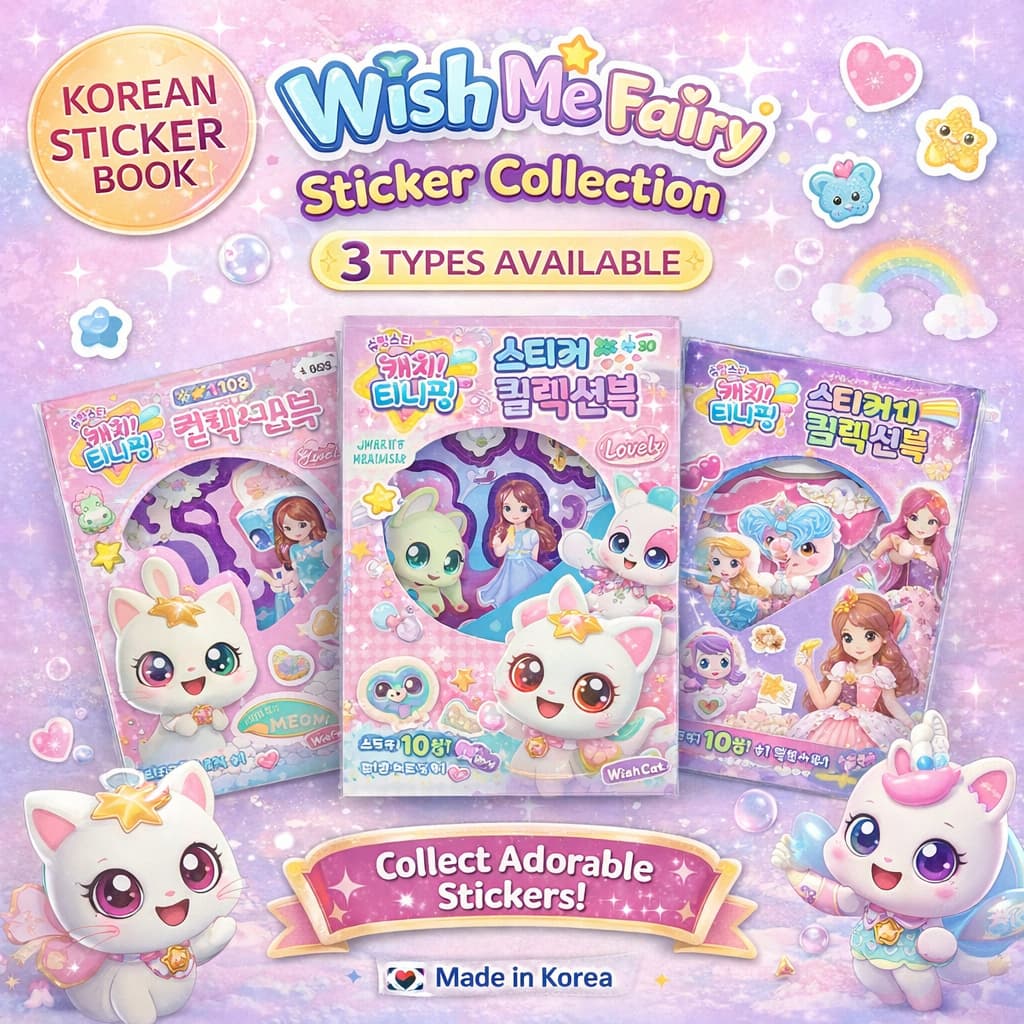 Livro De Coleção De Adesivos Coreanos 10 Folhas WishCat Catch ! Teenieping Pacote De Desenho Animado Para Meninas Fofas