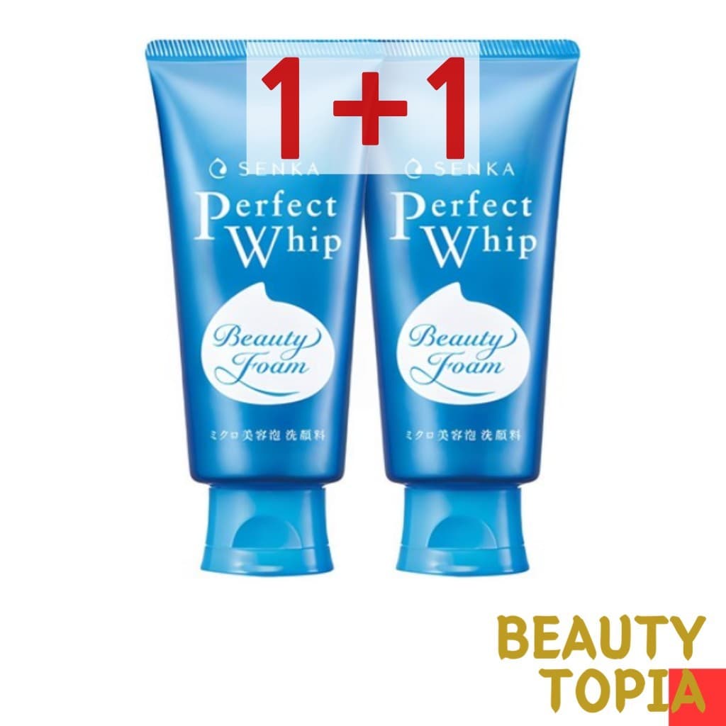 SENKA Sabonete Facial em Espuma Perfect Whip Cleansing foam Face wash 120ml + 120ml 1+1