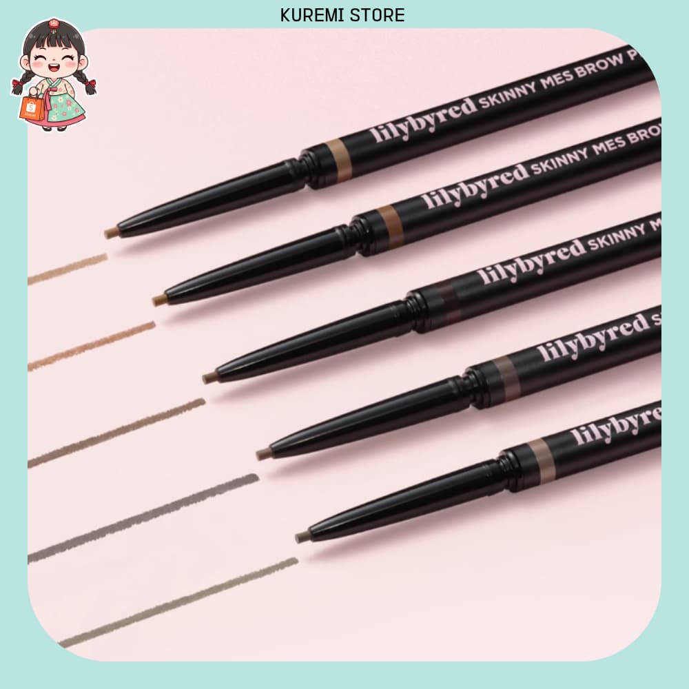 lilybyred Skinny Mes Brow Pencil-Caneta De Sobrancelha À Prova De Manchas De Longa Duração | Aparência Natural Para Acid