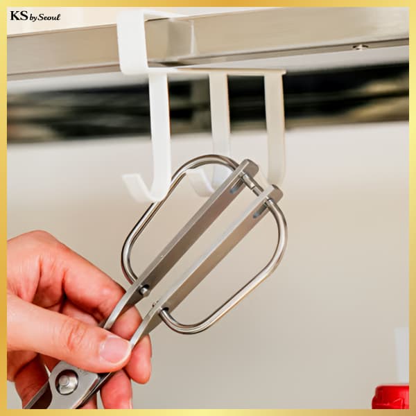 [Daiso Korea] Mini Gancho De Prateleira (3 Ganchos , Aprox . 12cm)