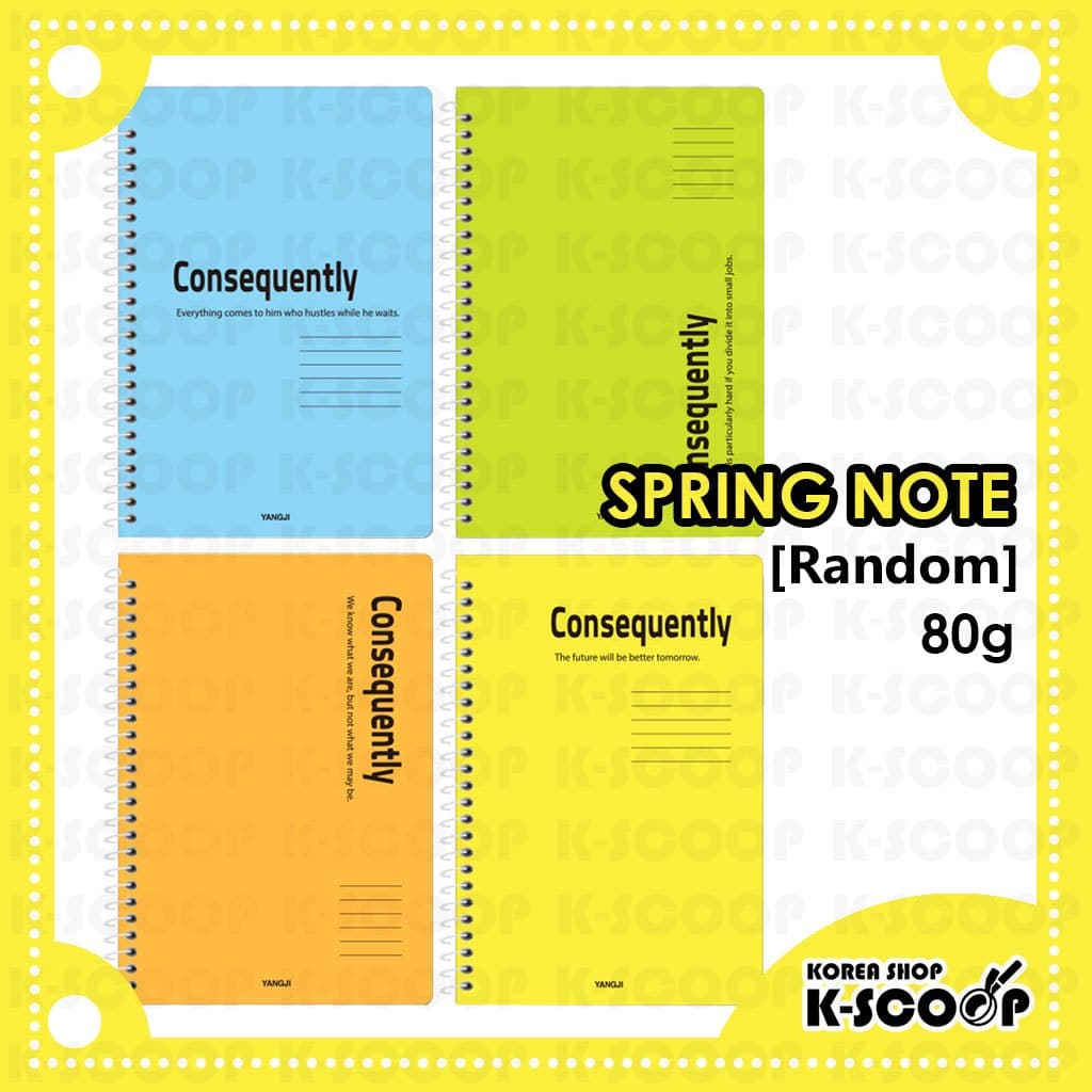Caderno Yangji Spring Note 80g Forrado | De Estudo E Escritório (Fabricado Na Coreia)