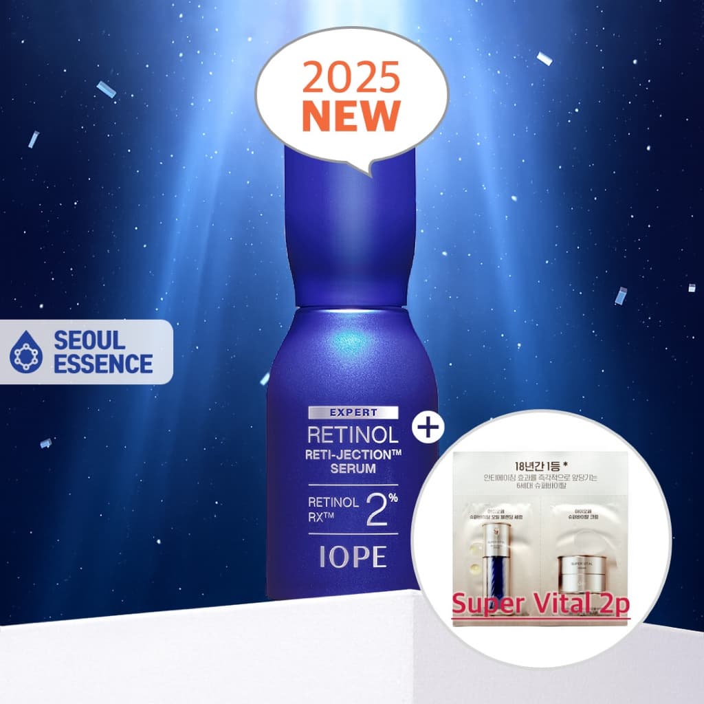 IOPE Retinol Reti-Jection Serum 50ml/30ml-RX 2 % , Cuidado Firmador Antirrugas , Tratamento Renovador Da Pele