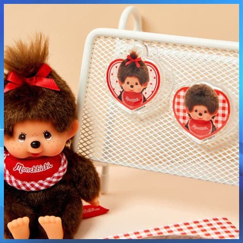 Monchhichi Clipe Magnético Bonito Marrom Menina Menino Deco Titular Geladeira Clipes Magnéticos Multi Funcionário
