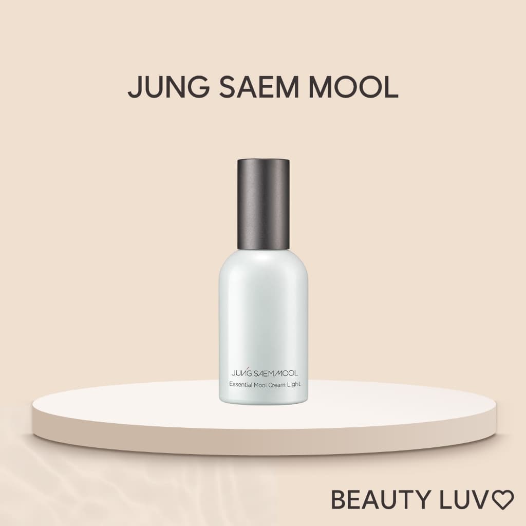 [JUNG SAEM Mool] Essential Cream Light 30ml , 50ml (Pele De Vidro , Base De Maquiagem , Primer , Hidratação)