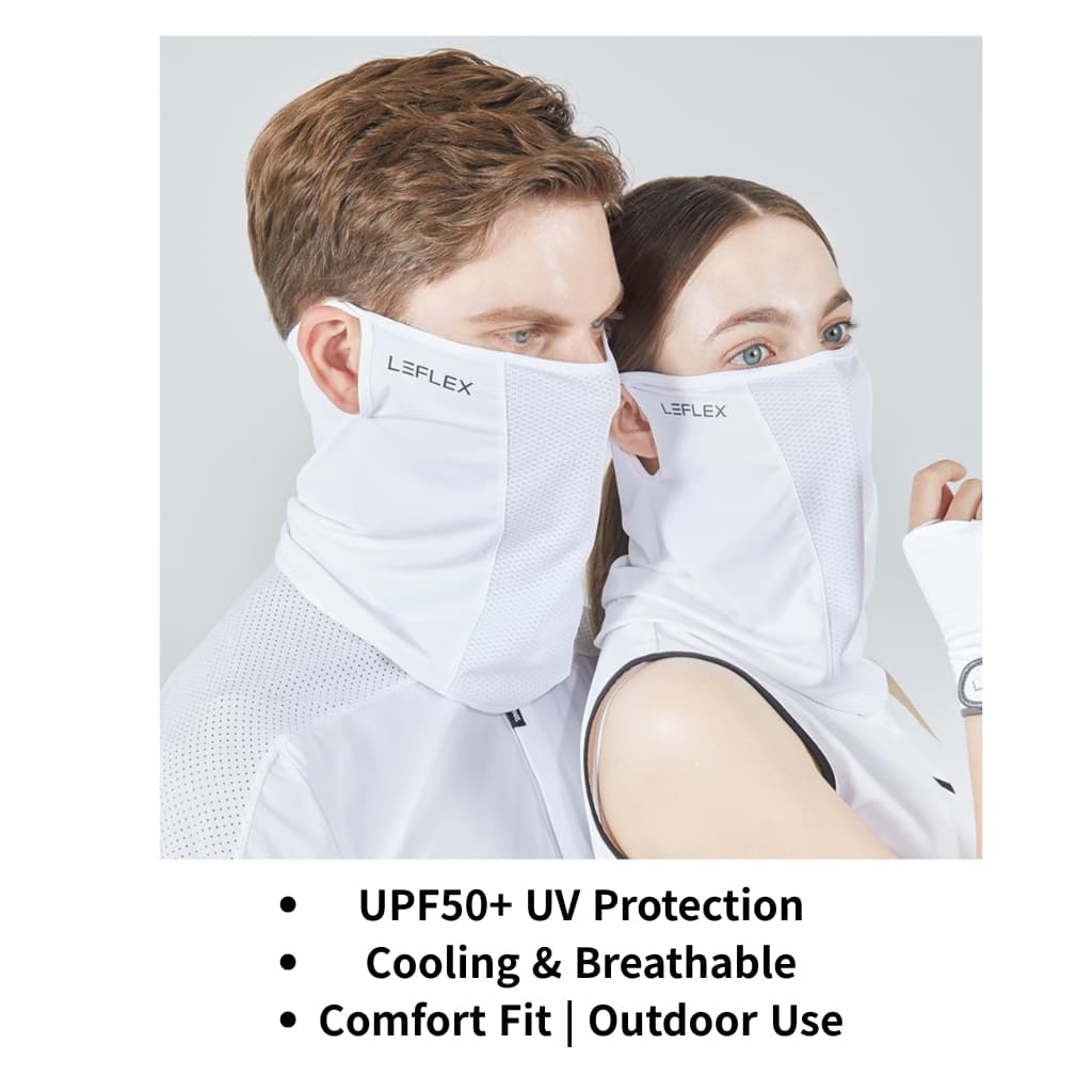 [LEFLEX] Máscara De Cobertura Facial Refrescante Com Proteção UV UPF50 + . Itens Coreanos
