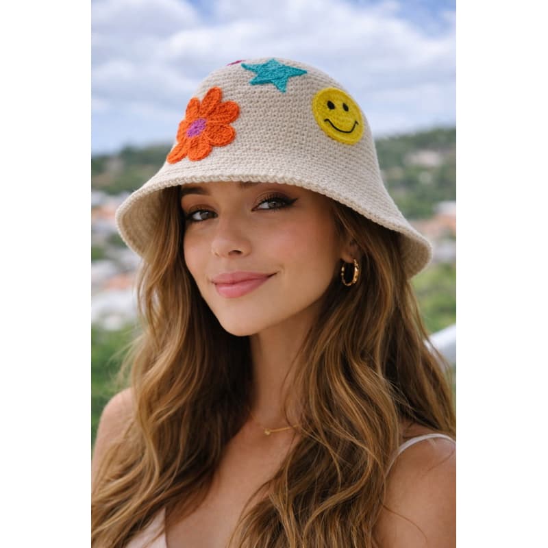 Bucket de crochê Bucket personalizado Chapéu crochê