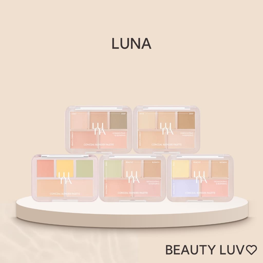 [LUNA] Conceal Blender Palette 6g (Corretivo , Correto , Destaque , Contorno)