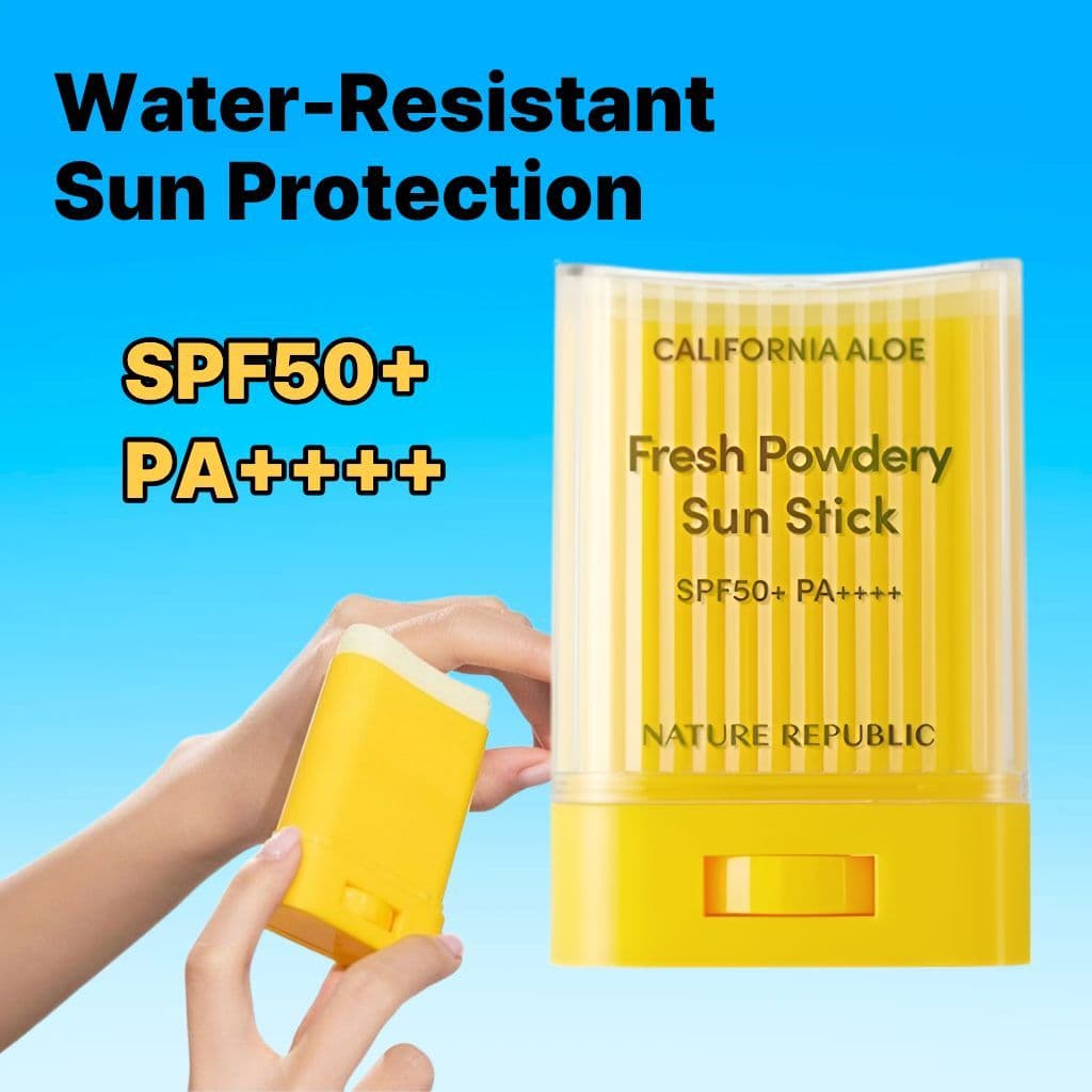[Nature Republic] California Aloe Soft Sun Stick Fps50 PA , 24g , 1ea , Proteção UV Resistente À Água
