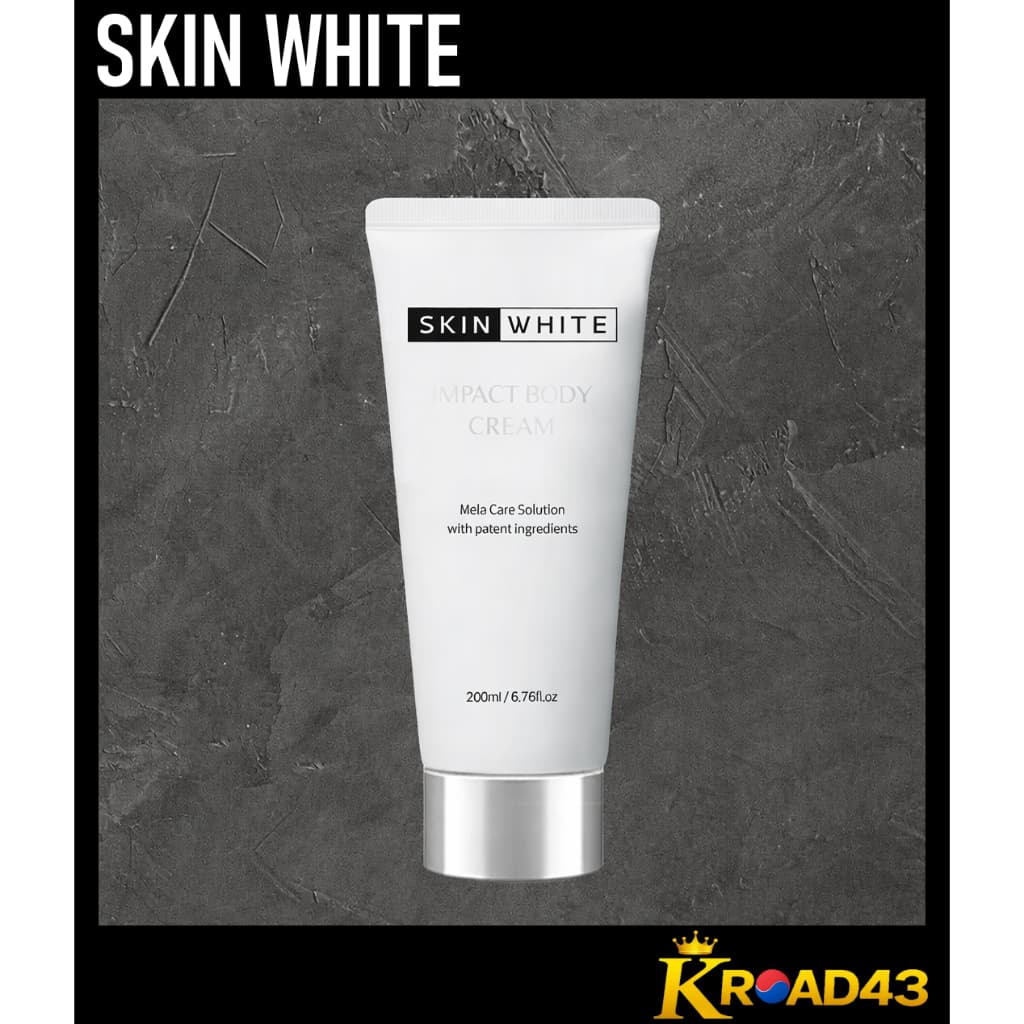 【SKIN WHITE】Skinwhite Impact Body Cream 200ml / Creme Corporal Clareador Áreas Escuras Axilas Joelhos Cotovelos Cuidado