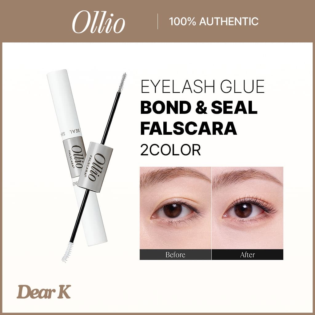 [OLLIO] Cola Para Cílios Falscara Bond & Seal 2 Cores | Fixação De Longa Duração