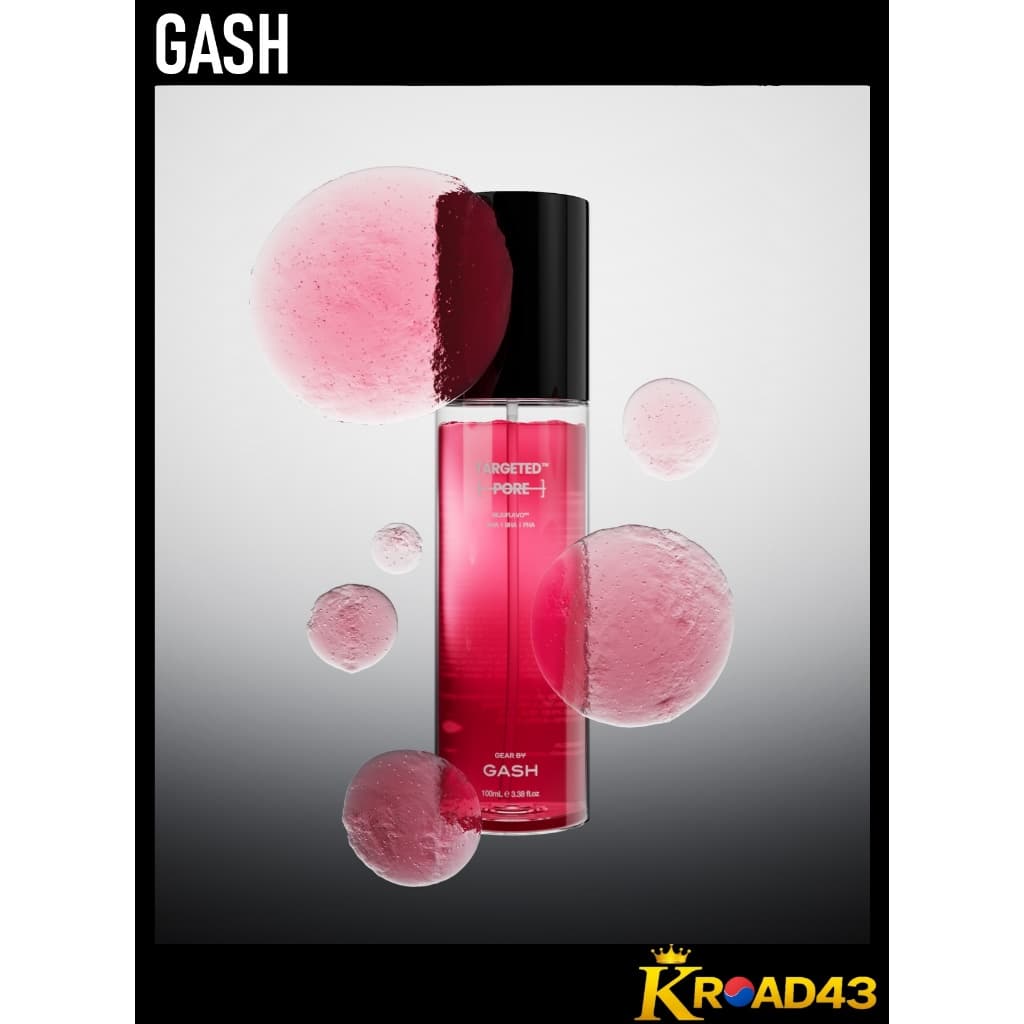 【GASH】 gearbygash Targeted Toner Pore 100ml / Tônico Facial Cuidado de Poros Skincare Coreano