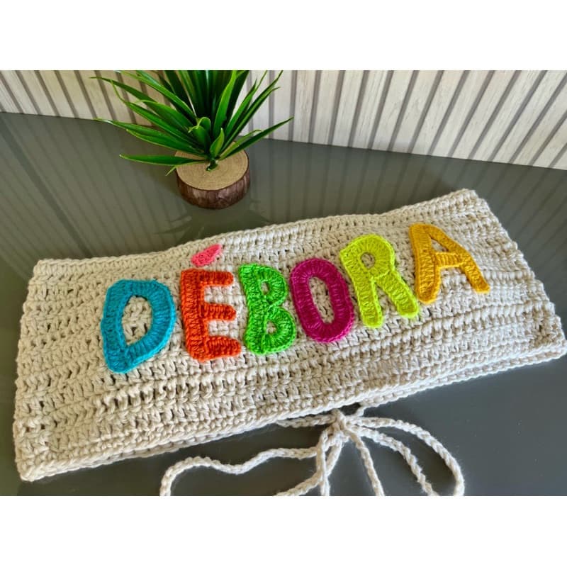 top personalizado de crochê cropped de crochê