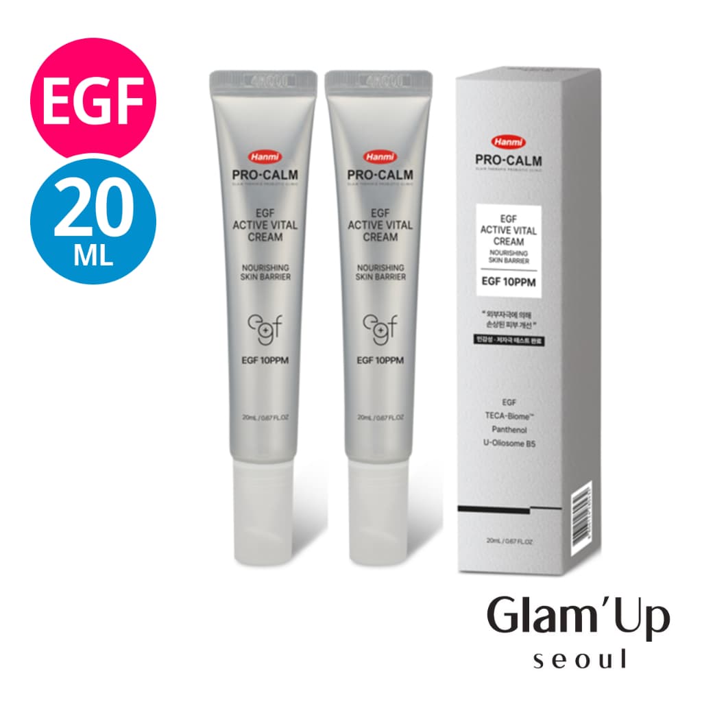 [Hanmi] Creme Reparador Vital Ativo Pro-Calm EGF E Máscara Em Folha PDRN-Barreira Nutritiva Para A Pele 20ml Farmácia Da Coreia