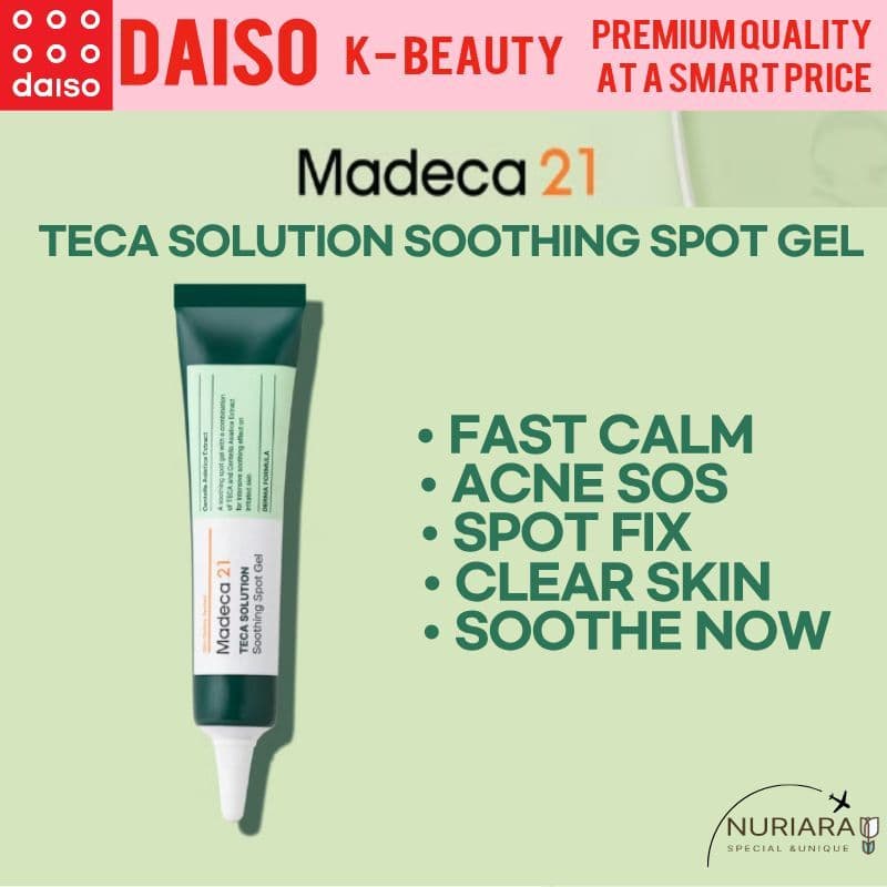 [MADECA21] Teca Solution gel Calmante Para Manchas 15ml/Made in Korea spot Care/Tratamento De Acne , Alívio Da Vermelhid