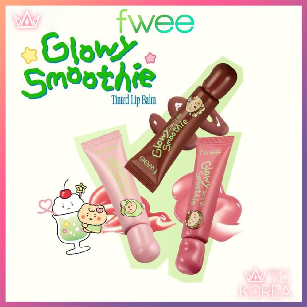 fwee < Novo/Limitado > Lábio Colorido Glowy Smmothie 3 Núcleos (Mangá)