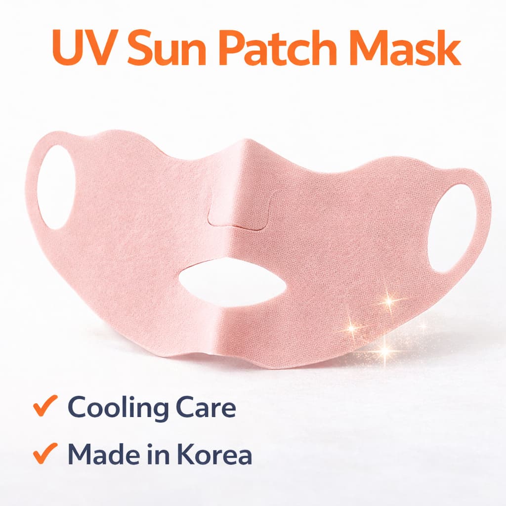 Máscara De Proteção Solar Facial Coreana | Hidrogel Refrescante Com UV Adesivo Para Cuidados Solares Ao Ar Livre Fabrica