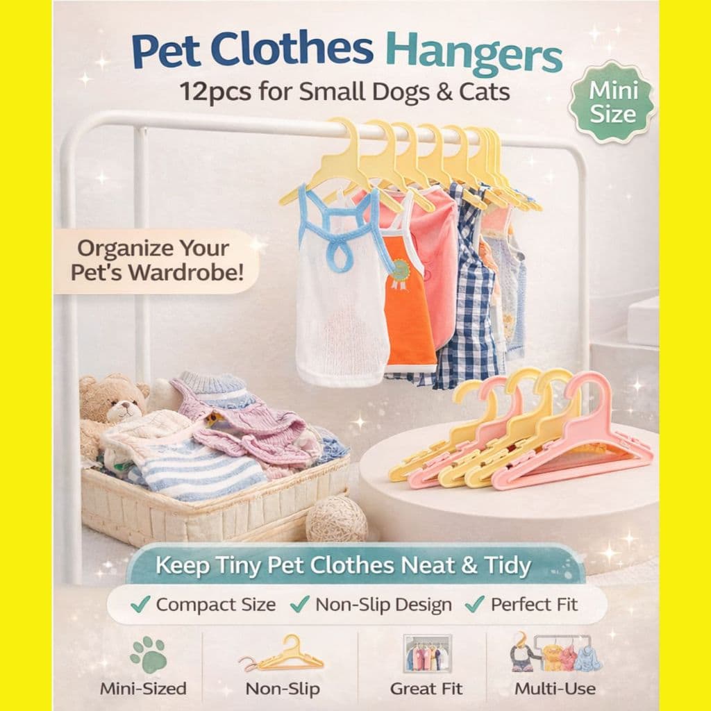 Cabides Para Roupas Animais De Estimação 12 Unidades Cães E Gatos Pequenos | Mini Cabide