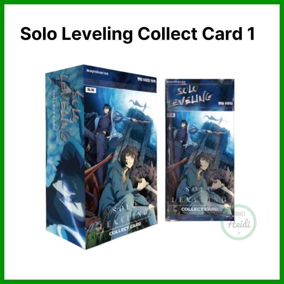 Coreia 🇰🇷 Cartão De Coleta De Nivelamento Solo 1 Caixa De Reforço De Colecionável De Anime Licenciado Oficial