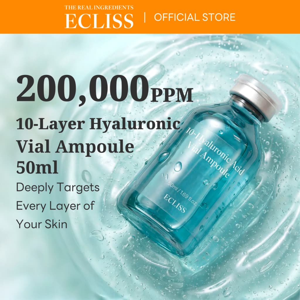 Ampola De Frasco De Ácido Hialurônico De 10 Camadas ECLISS 50ml
