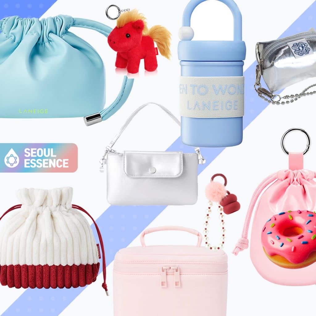 HERA , LANEIGE , IOPE , INNISFREE , BANILA CO | Coleção Amore Pacific & K-Beauty Acessórios – Chaveiro Porta Soro Labial , Ferramentas De Maquiagem , Modelador De Cílios , Pincel , Bolsas , Espelhos
