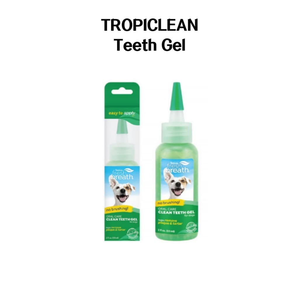Tropiclean Clean Teeth Gel Pasta De Dente Para Cães 59ml Cuidados Bucais , Prevenção De Tártaro , Alívio De Mau Hálito , Com As Gengivas , Supressão De Placa