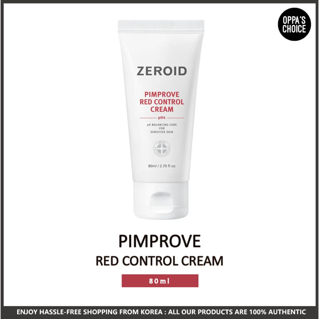 [ZEROID] PIMPROVE RED CONTROL CREAM 80ml - Creme Facial Calmante para Alívio de Vermelhidão e Barreira Cutânea