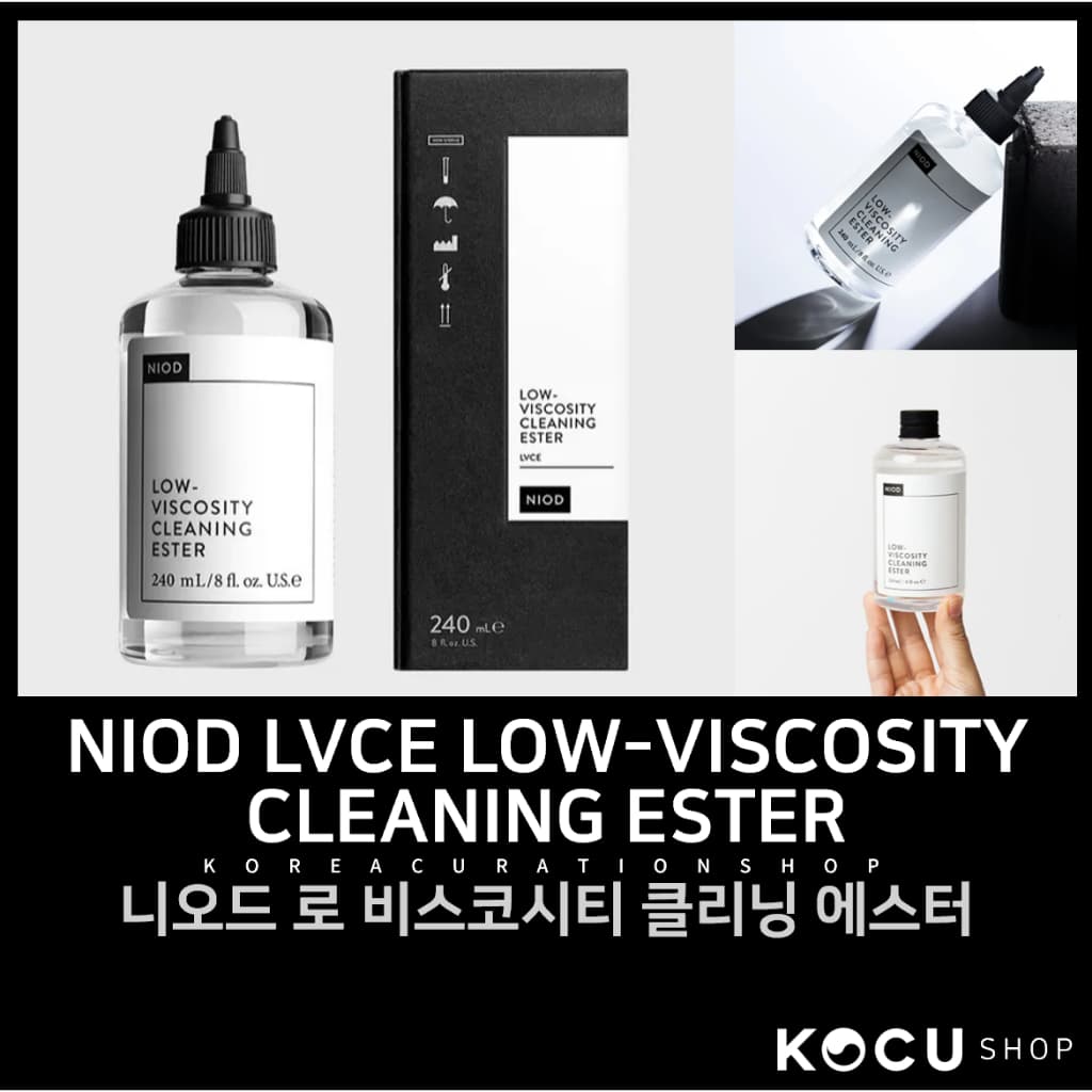 [NIOD] (LVCE) Low-Viscosity Cleaning Ester 240ml | Limpador Facial Sem Água para Controle da Oleosidade