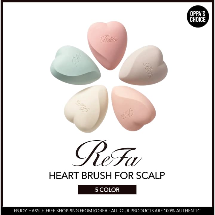 [REFA] HEART BRUSH FOR SCALPㅣEscova Coração para o Couro Cabeludo