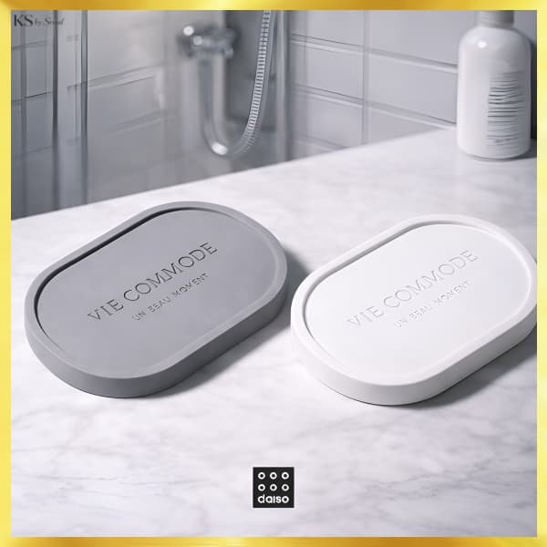 [Daiso Korea] Porta Sabonete De Secagem Rápida De Diatomita