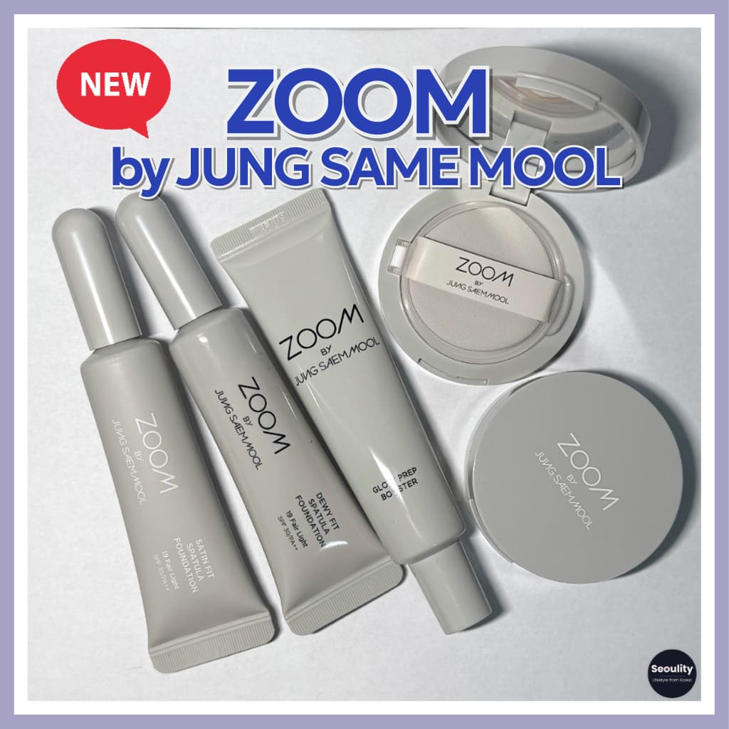 [JSM ZOOM BY JUNG SAEM MOOL] Cushion Glow Up/Sebum Down • Base Spatula Dewy & Satin Fit • Glow/Tone Prep • Prep Skin Pad • Fixador de Maquiagem • Beleza Coreana