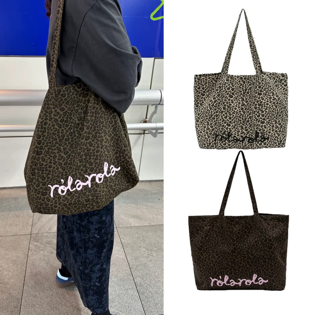 [Gola] MAISON DE ROLA Bolsa DE Ombro Leopardo Eco Bag | 2 Cores : Marrom E Bege Leve Elegante Versátil Para Mulheres