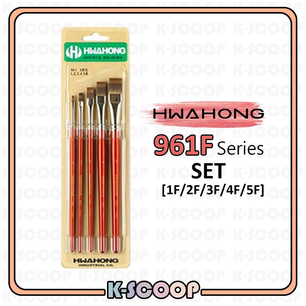 Conjunto De Pincéis Da Série Hwahong 961 – Pincel De Pintura Artística Para Cabelo Sintético