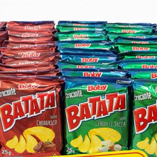 Kit com 10 pacotes de Batata Chips - Batatinha - Salgadinho - Lanche Atacado - Batata Rufles nachos.