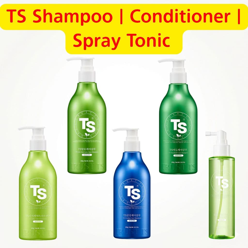 [TS] Shampoo Coreano E Tratamento Para Cuidados Com O Couro Cabeludo | Caspa/Anti Queda/Refrigerante 300g Condicionador
