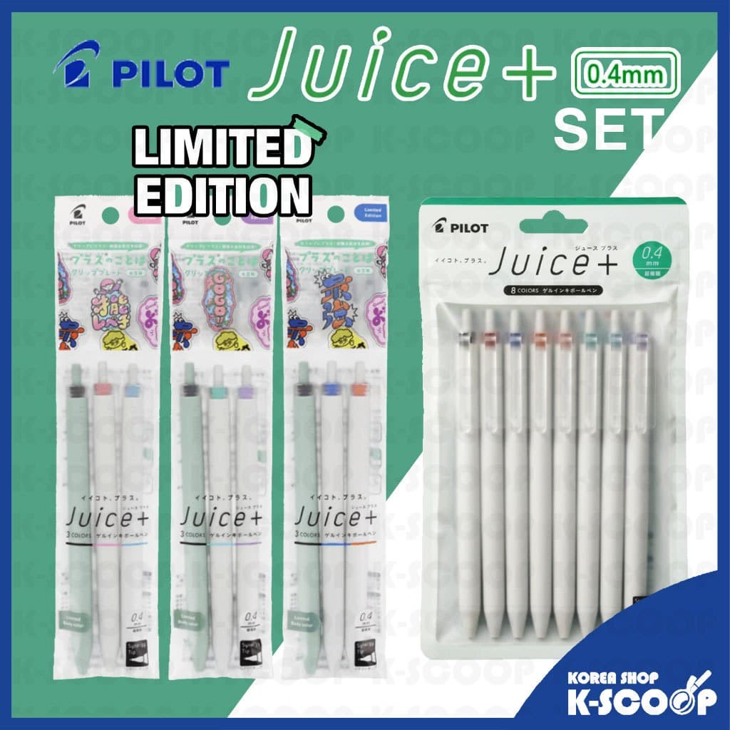 PILOT Juice Plus (+) Conjunto De Canetas De Gel De 0.4 Mm Caneta De Escrita Para Escritório E Estudo De Ponta Fina Suave