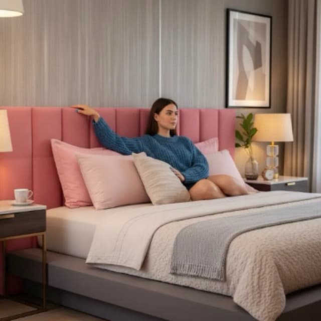 Cabeceira de Cama Casal Retangular Autocolante KIT com ate 10 placas -45x20 cama de casal e solteiro