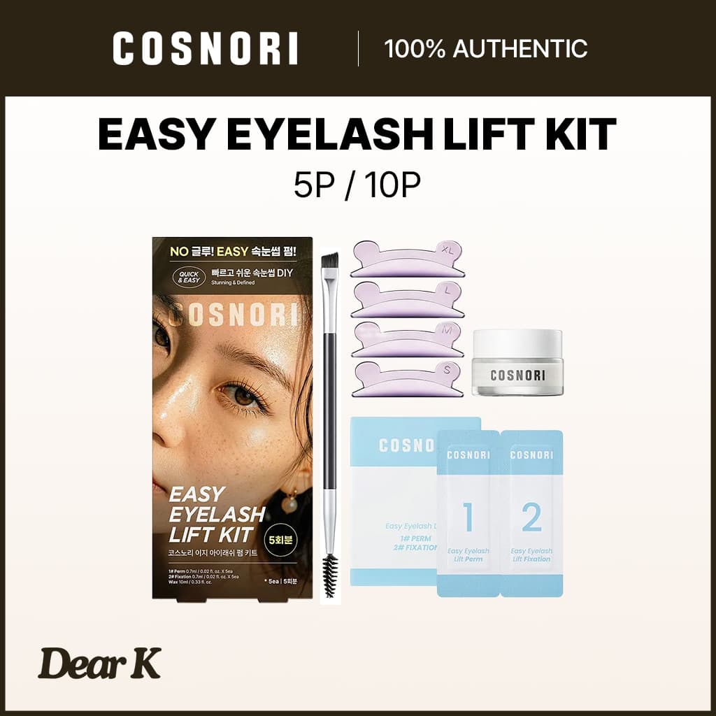 [COSNORI] Kit Fácil De Levantamento De Cílios 5P Para Cuidados Com Os
