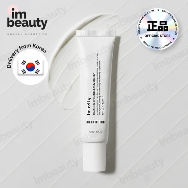 [BRAVITY Oficial] Tela Solar Calmante Para Células-Tronco 40ml Fps50 + PA + (K-Beauty) – Proteção/Cuidados Com